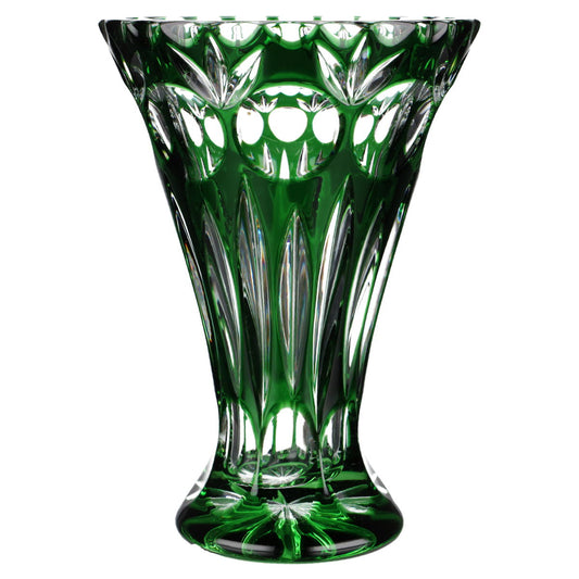 Trichtervase Smaragdgrün H 18 cm