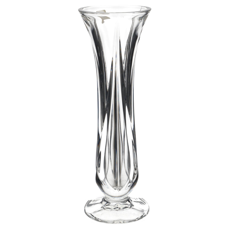 Vase Glasvase Vase auf Fuss schlank