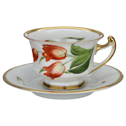 Kaffeetasse mit Untere Rote Tulpe