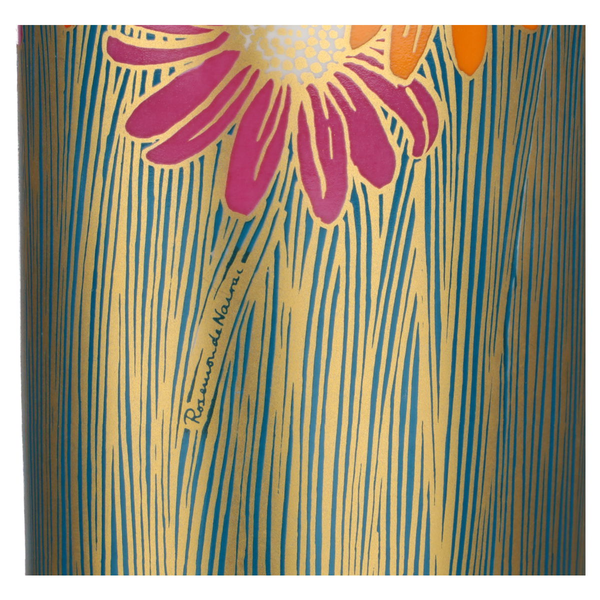 Vase oval Goldmargeriten Form 2767