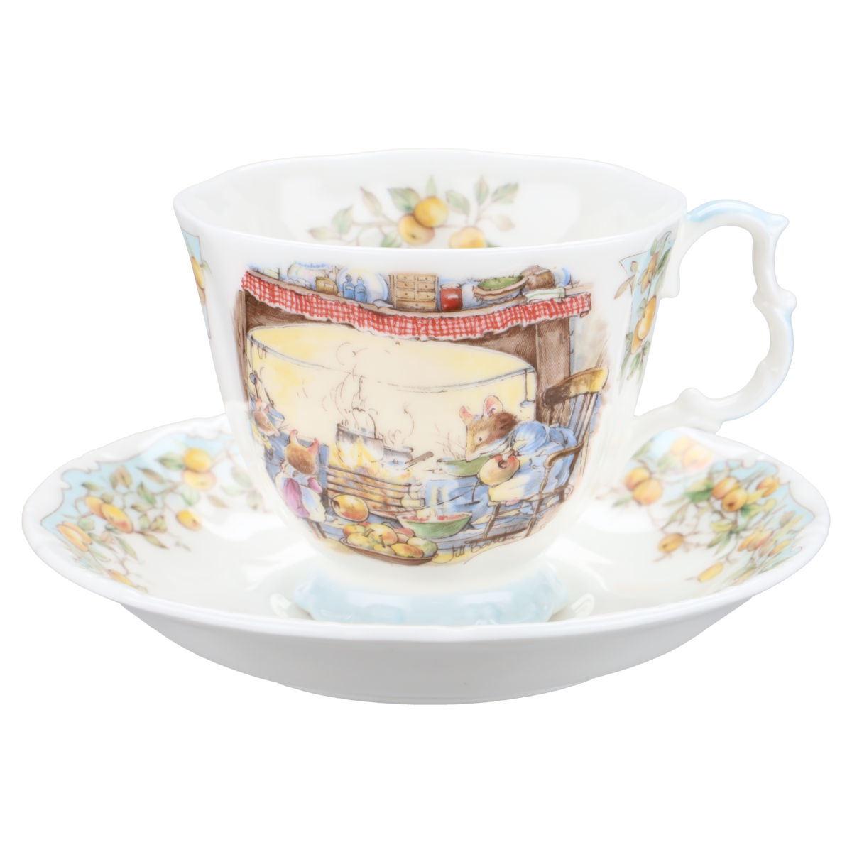 Kaffeetasse mit Untertasse Crabapple Cottage