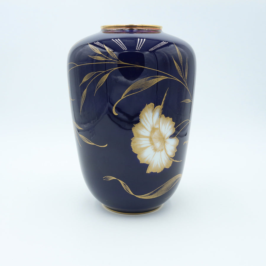 Vase Blume auf Kobalt groß