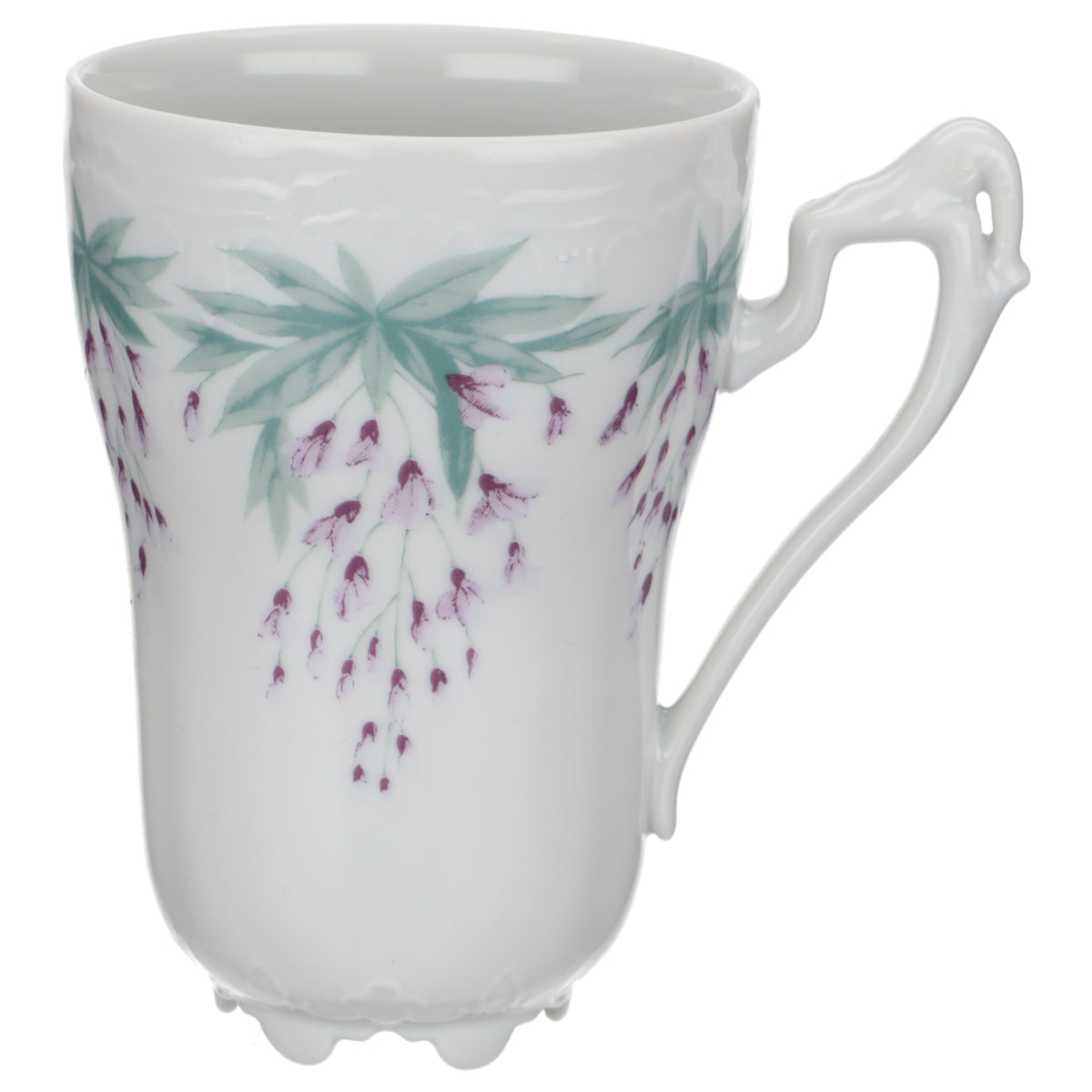 Kaffeebecher mit Untere Cappuccinobecher Blumendekor Violett